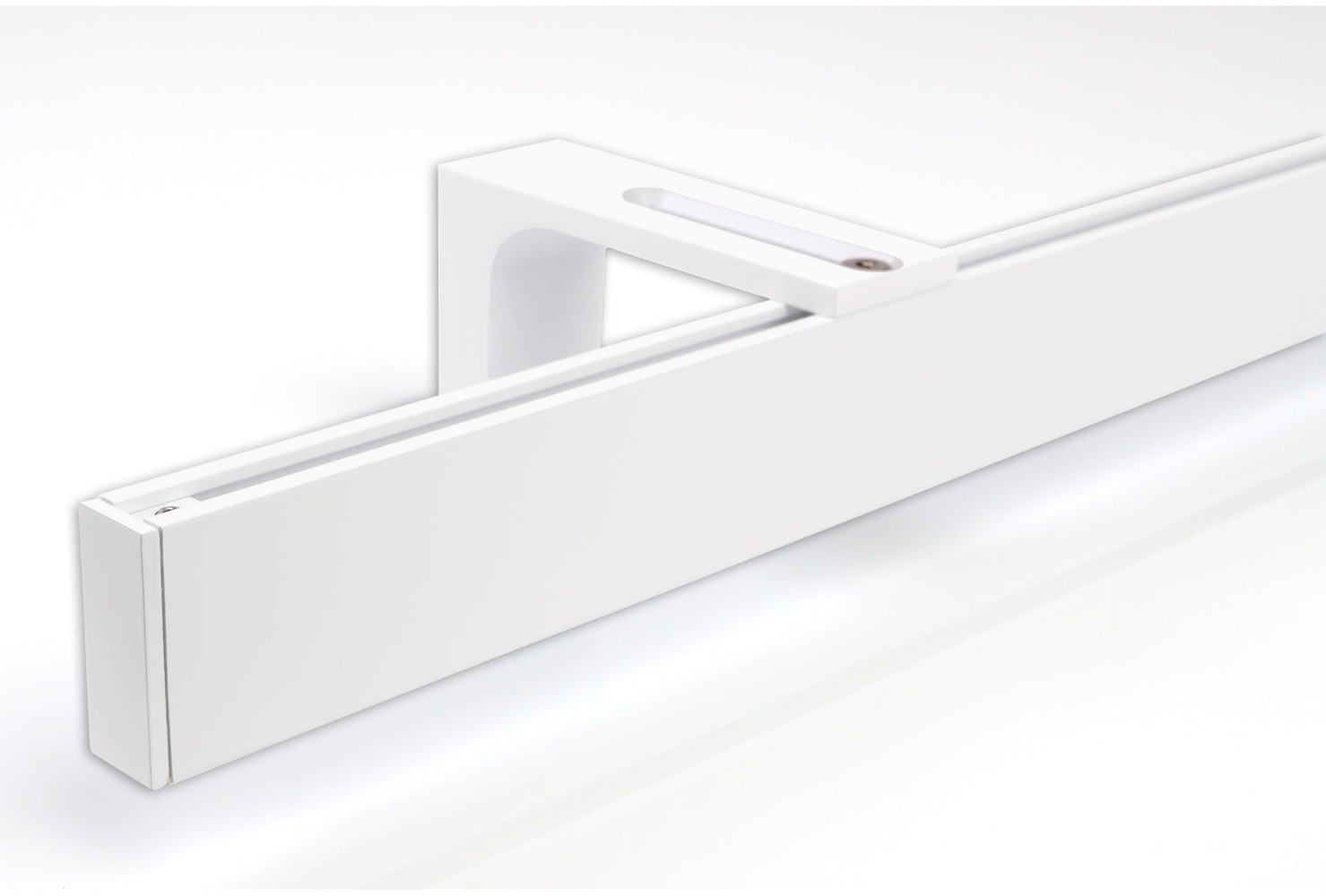Deco-Raum® Gardinenschiene Innenlauf Loft | Länge: 100cm | Material: Aluminium | Farbe: Weiß Bild 1