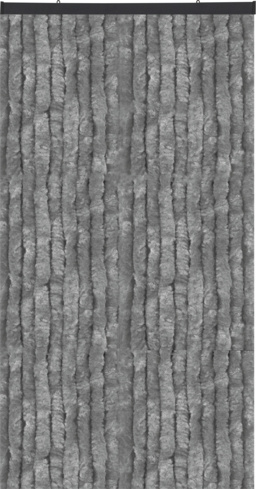 Flauschvorhang in Sondergröße - Türvorhang Breite: 100cm - Länge: 275cm, Dunkelgrau Bild 1