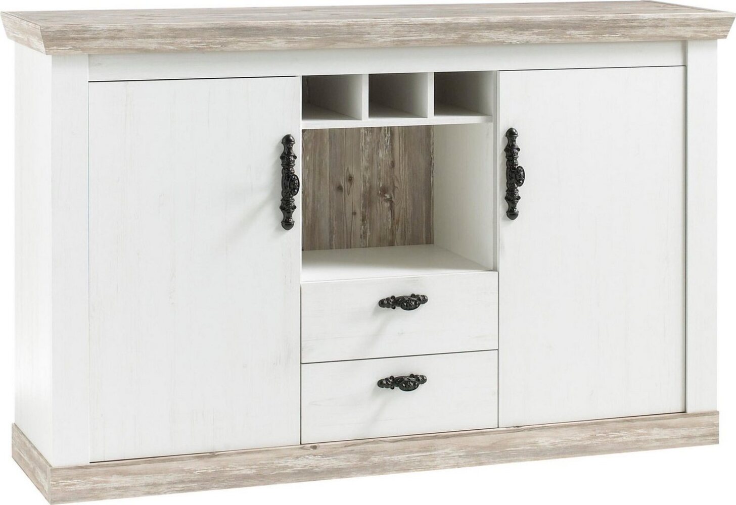 Home affaire Sideboard Florenz, im romantischen Landhaus-Look, Breite 168 cm Bild 1