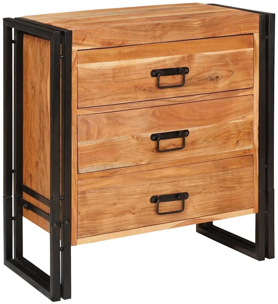 vidaXL Sideboard Braun 66 x 33 x 70 cm Massivholz Akazie 4016720 Bild 1