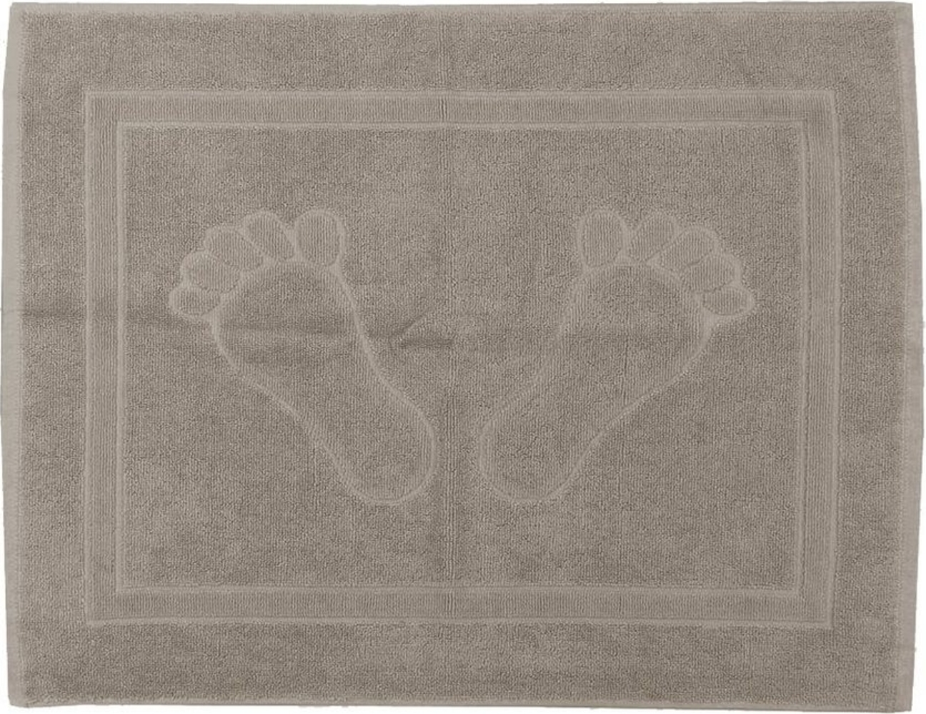 Casa Colori Duschmatte Frottier Duschvorleger 50x70 cm Uni einfarbig Farbwahl Füße, weich, strapazierfähig, 100% Baumwolle, quadratisch, Vorleger, uni einfarbig Füße Bild 1