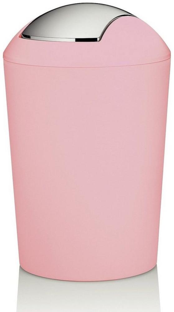 kela 'Marta' Kosmetikeimer, Deckel abnehmbar, Kunststoff, 5 Liter, Rosa Bild 1