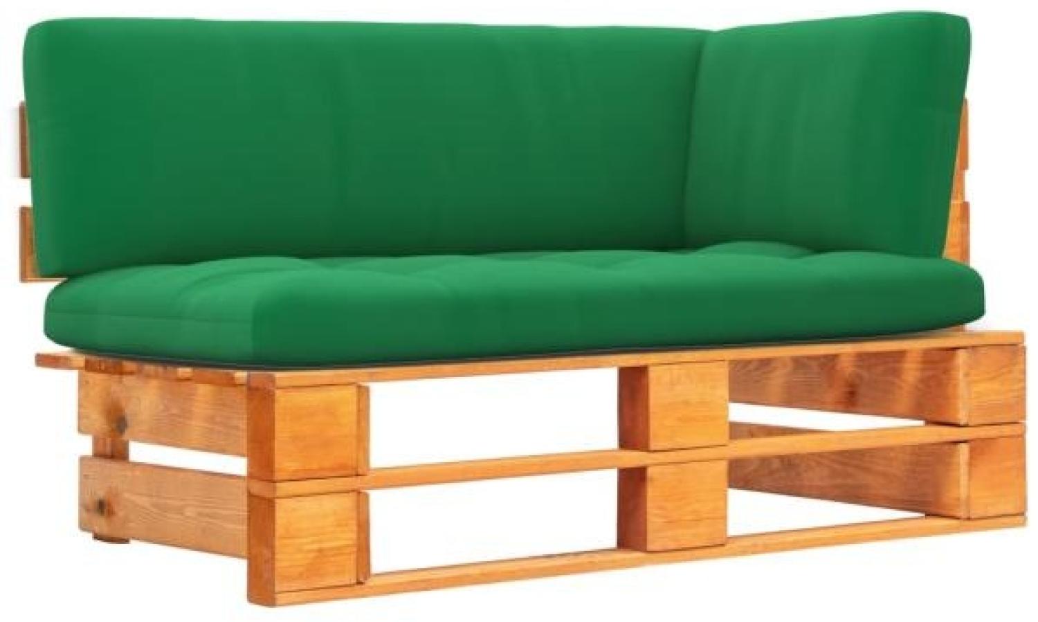 vidaXL Garten-Ecksofa aus Paletten Honigbraun Kiefernholz Imprägniert 3066594 Bild 1