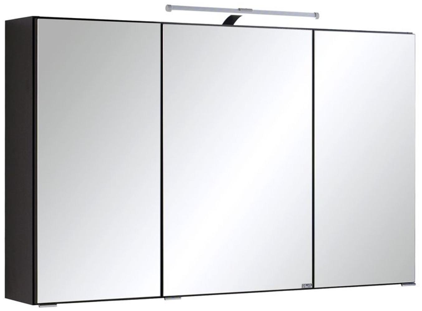 Spiegelschrank mit LED-Beleuchtung 3-trg, COMO-03, grau, B x H x T ca.: 100 x 64 x 20cm Bild 1