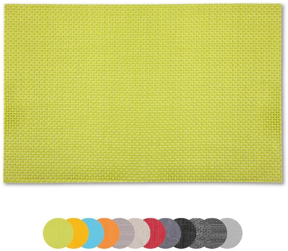 1er Set Tischset Platzset Tischmatte Platzdeckchen ca. 30x45 cm Auswahl: weboptik - olivgrün Bild 1