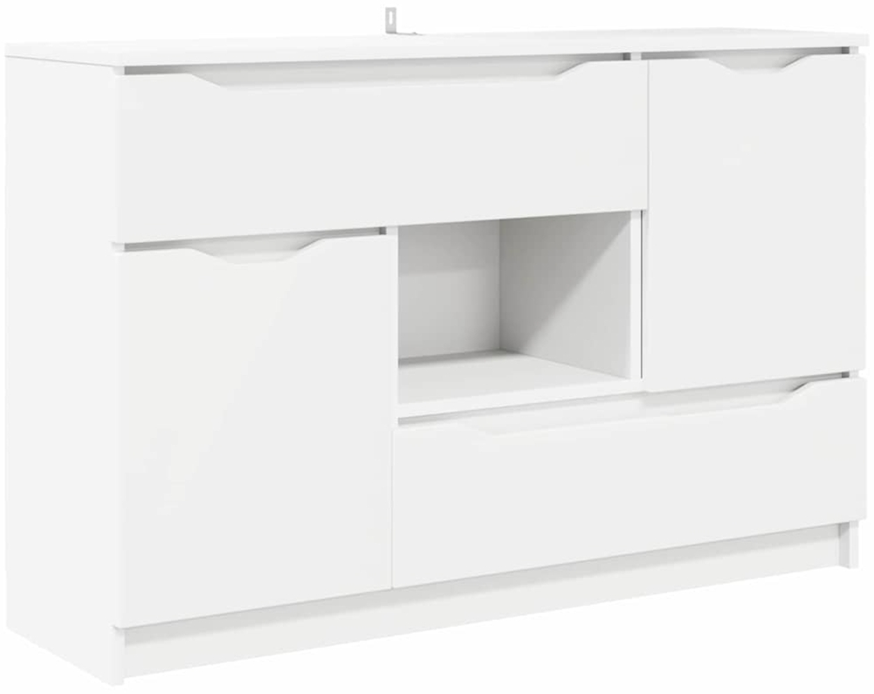 vidaXL Sideboard mit Schubladen Weiß 100 x 30 x 65,6 Holzwerkstoff 888787 Bild 1