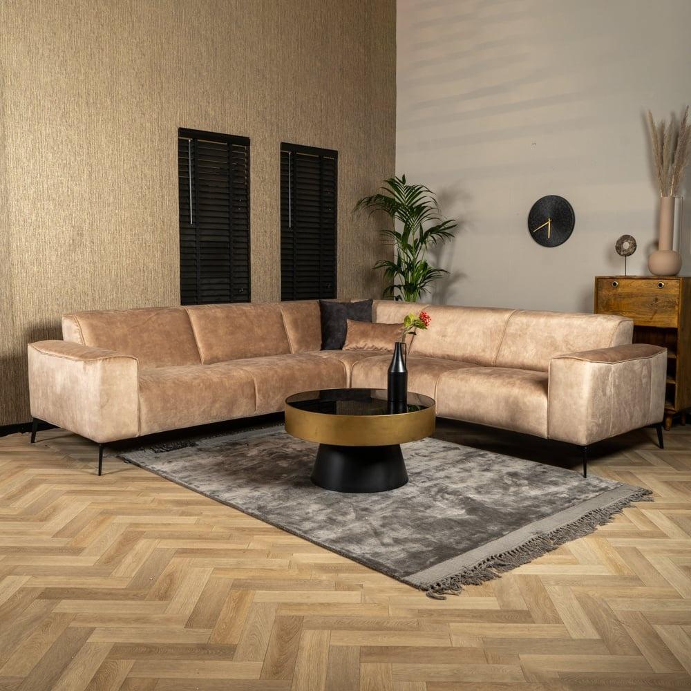 Bronx71 Ecksofa Vegas Samt taupe links/rechts Bild 1