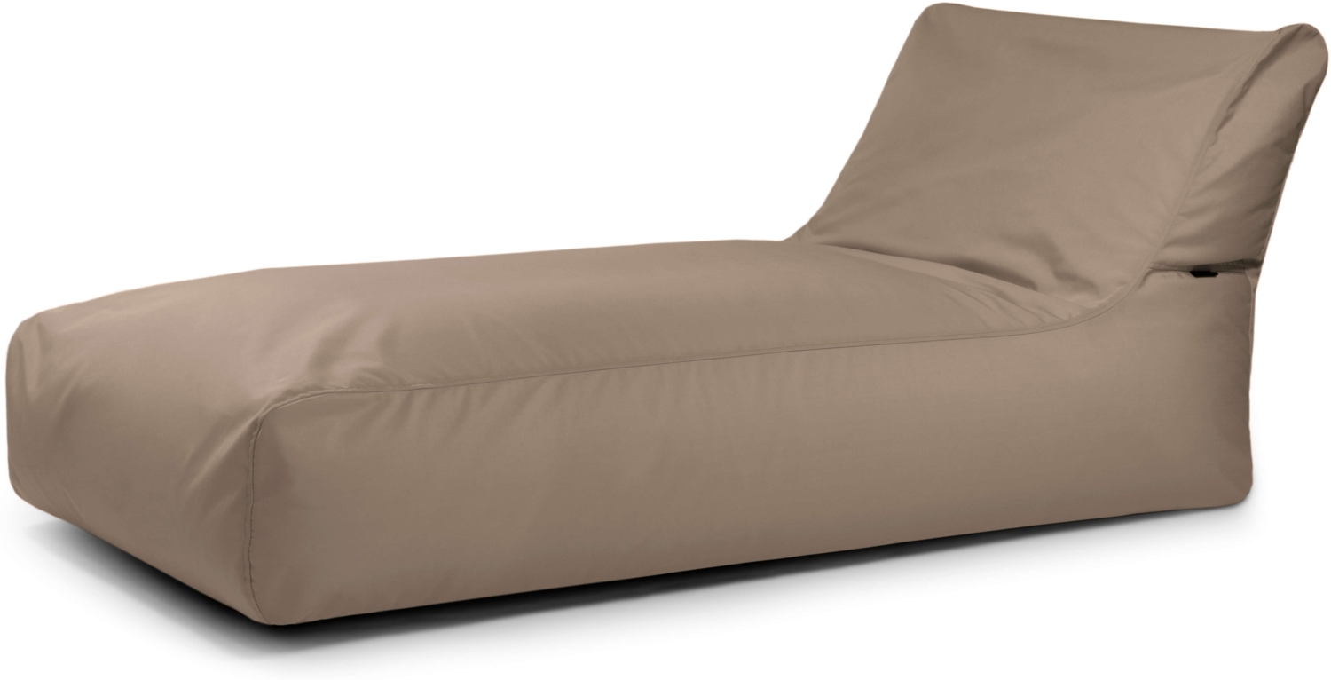 Sitzsack ‘Sunbed 90‘, Bezugstoff - Colorin, 100% Olefin, Taupe, 80x180x100 cm cm. Bild 1