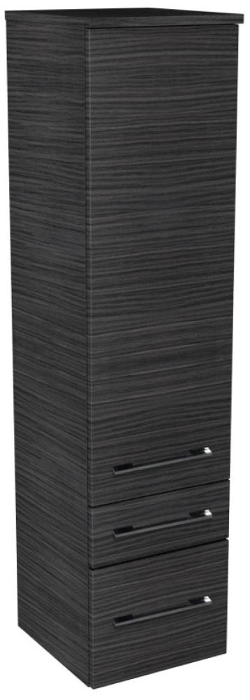 Lanzet Midischrank 30 cm, rechts, Schwarz Bild 1