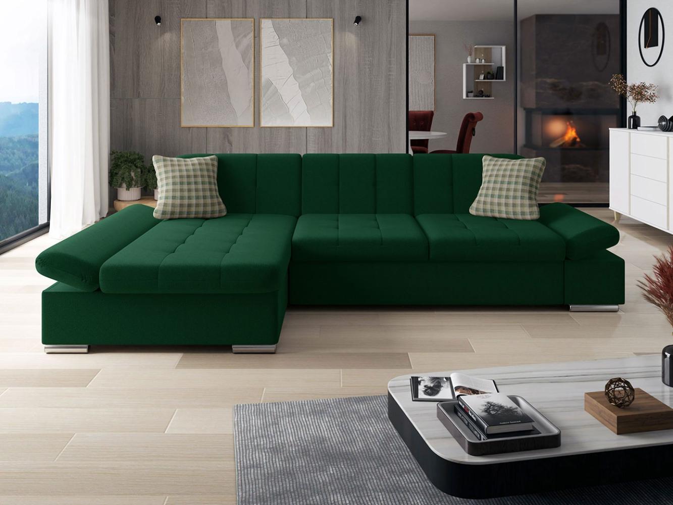 Ecksofa Malwi, Seite: Links, Farbe: Kronos 19 + Kronos 19 + Senegal 823 Bild 1