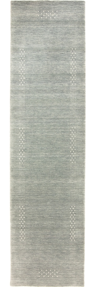 Morgenland Gabbeh Teppich - Loribaft Indus - Nova - läufer - 300 x 80 - Grau Bild 1