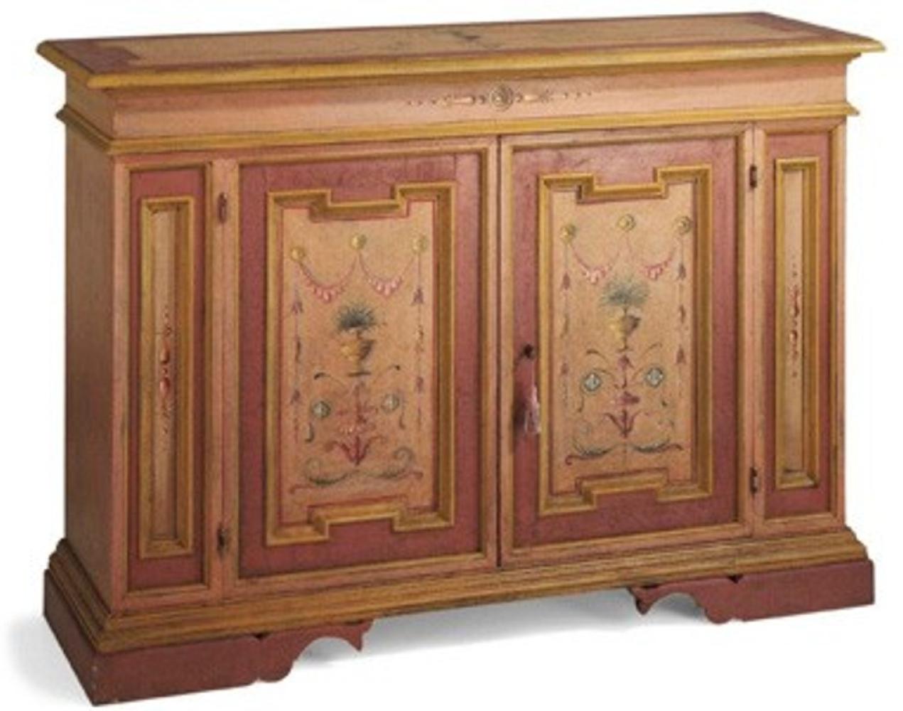 Casa Padrino Vintage Look Barock Sideboard Altrosa / Rose / Gold handbemalt 158 cm - Hotel Collection Bild 1