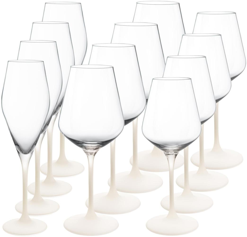 Villeroy & Boch Manufacture Rock Blanc Wein- und Sektgläser Set 12-teilig Bild 1