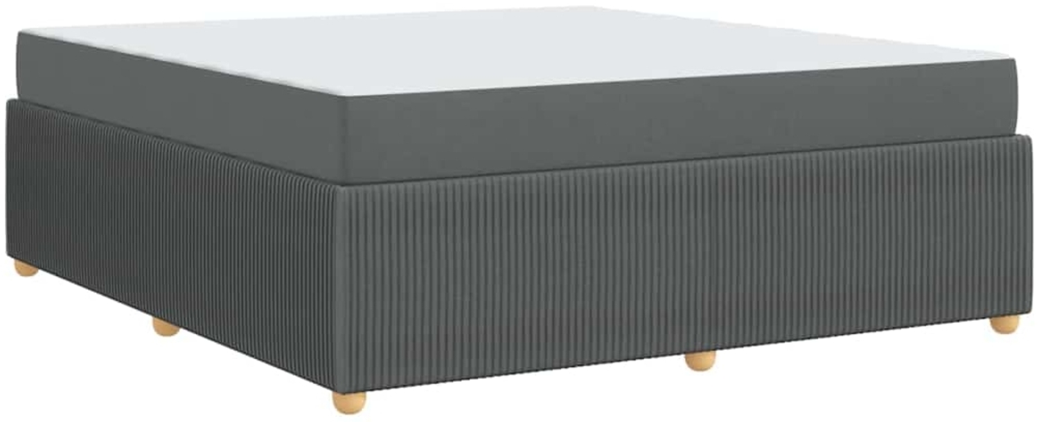 vidaXL Bettrahmen mit Matratze Dunkelgrau 180 x 200 cm Stoff 3398419 Bild 1