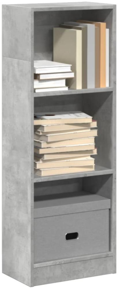 vidaXL Bücherregal Betongrau 40x24x109 cm Holzwerkstoff 857777 Bild 1