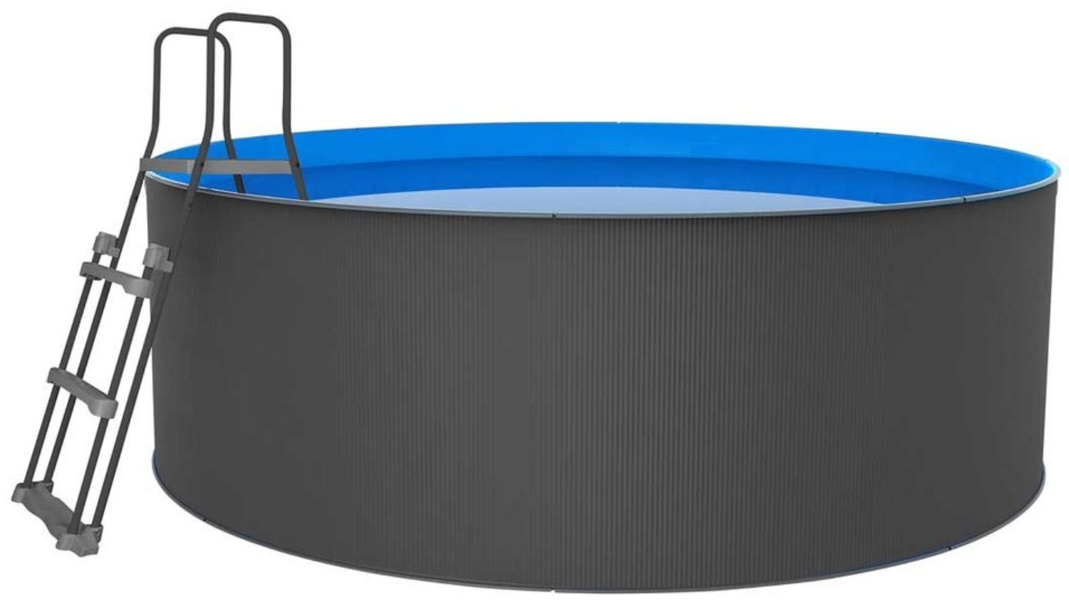 Swim & Fun Santorini Family Pool Rundpool Ø350 x 90 cm, Weiß Bild 1