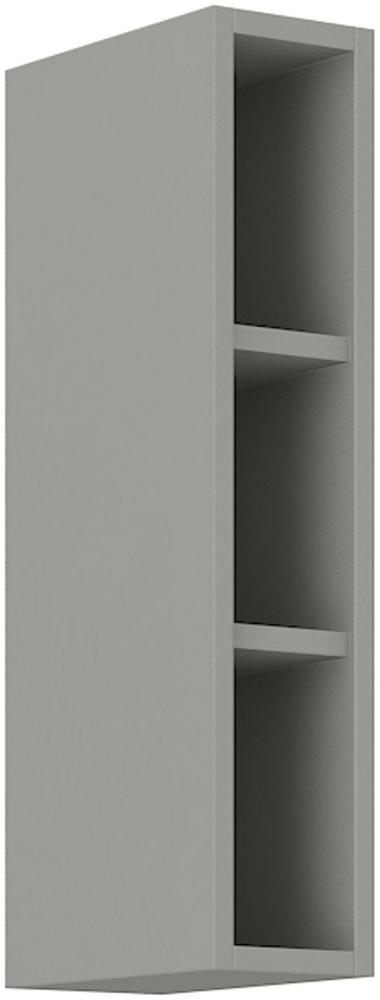 Hängeschrank Regal 15 cm Bianca Grey Rose - Grau Küchenzeile Küchenblock Bild 1