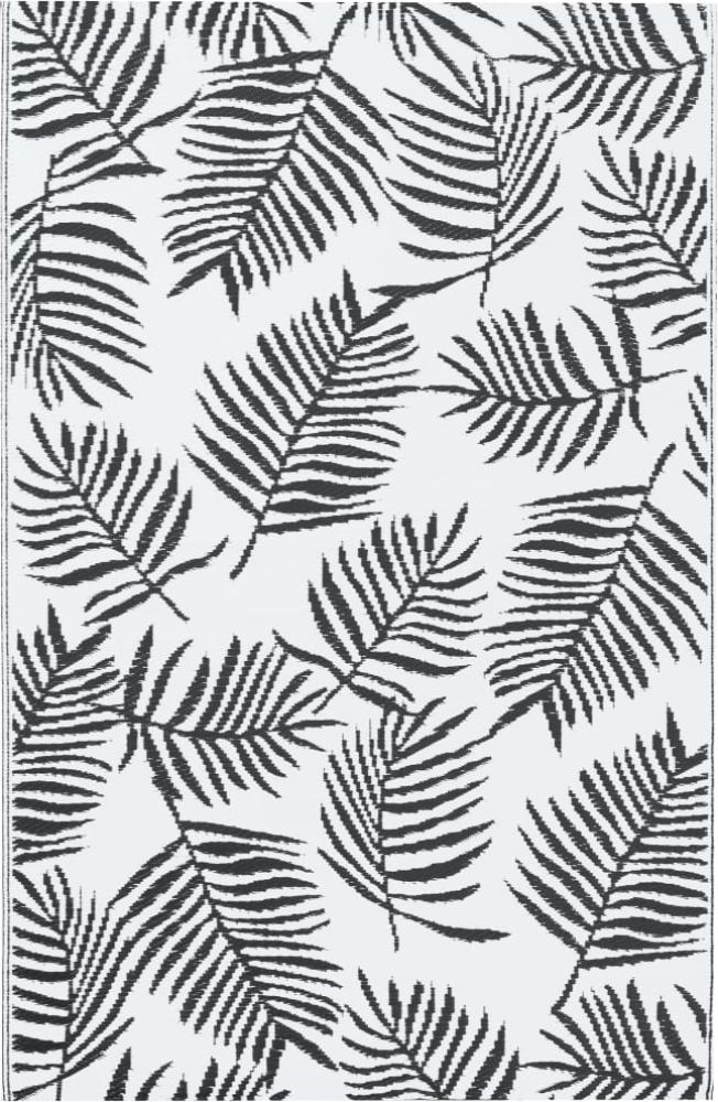 vidaXL Outdoor-Teppich ARAKIL Weiß und Schwarz 190x290 cm PP 310427 Bild 1