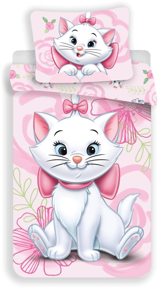 Disney Marie Cat Design Kuschelige Bettwäsche Baumwolle, 140x200 cm & 70x90 cm Bild 1