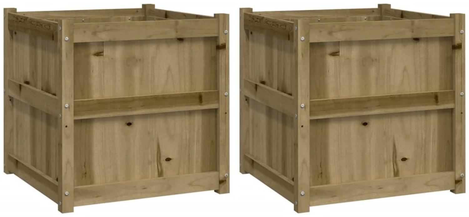 vidaXL Pflanzkübel 2 Stk. Kiefernholz Imprägniert 837433 Bild 1