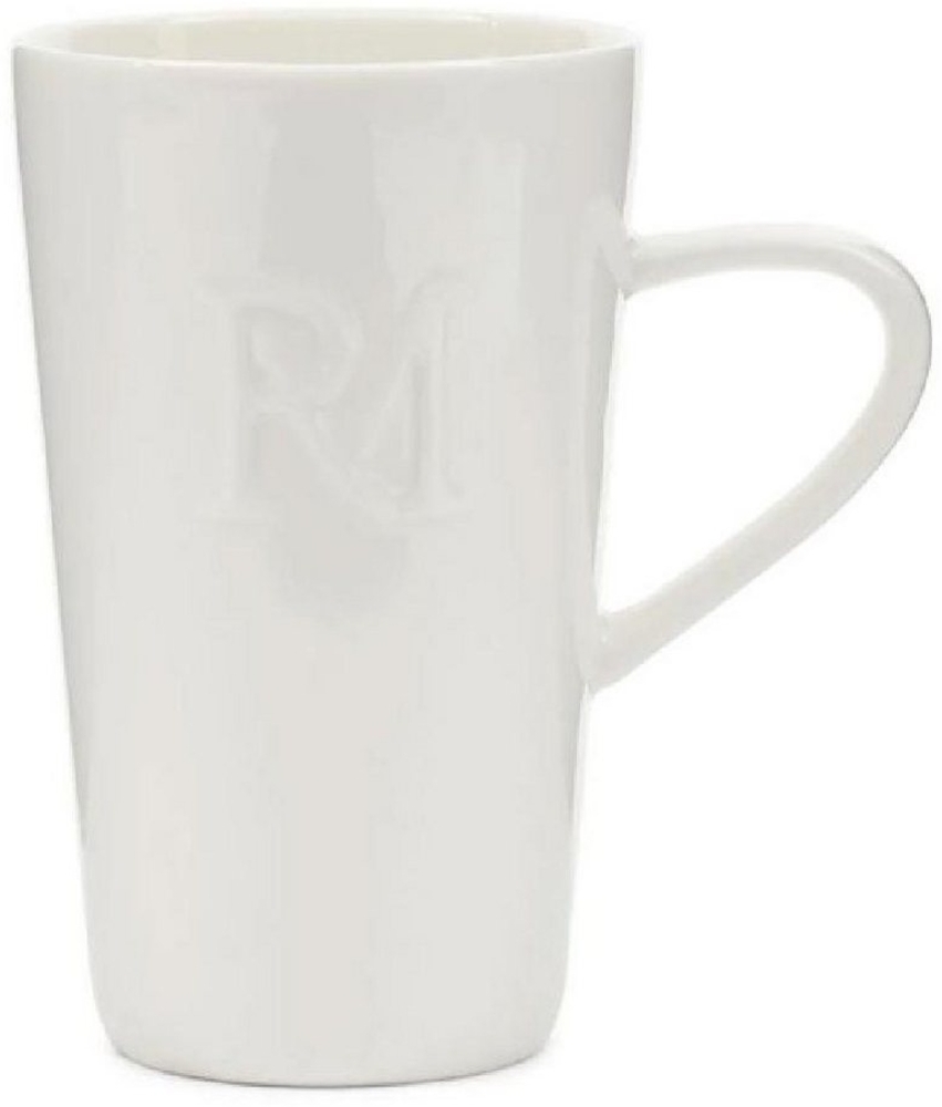 Rivièra Maison Tasse Kaffeetasse RM Monogram Weiß (14cm) Bild 1