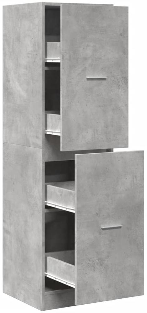 vidaXL Apothekerschrank Betongrau 40x41x144,5 cm Holzwerkstoff 3309639 Bild 1