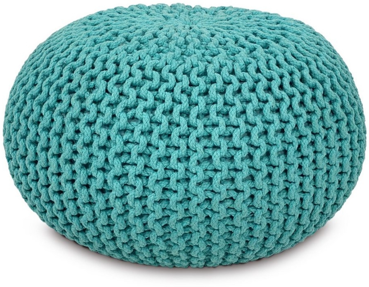 Amagohome Sitzhocker Strickhocker Pouf Ø45 o. 55cm Bodenkissen Sitzpouf XXL Baumwolle nachh Bild 1