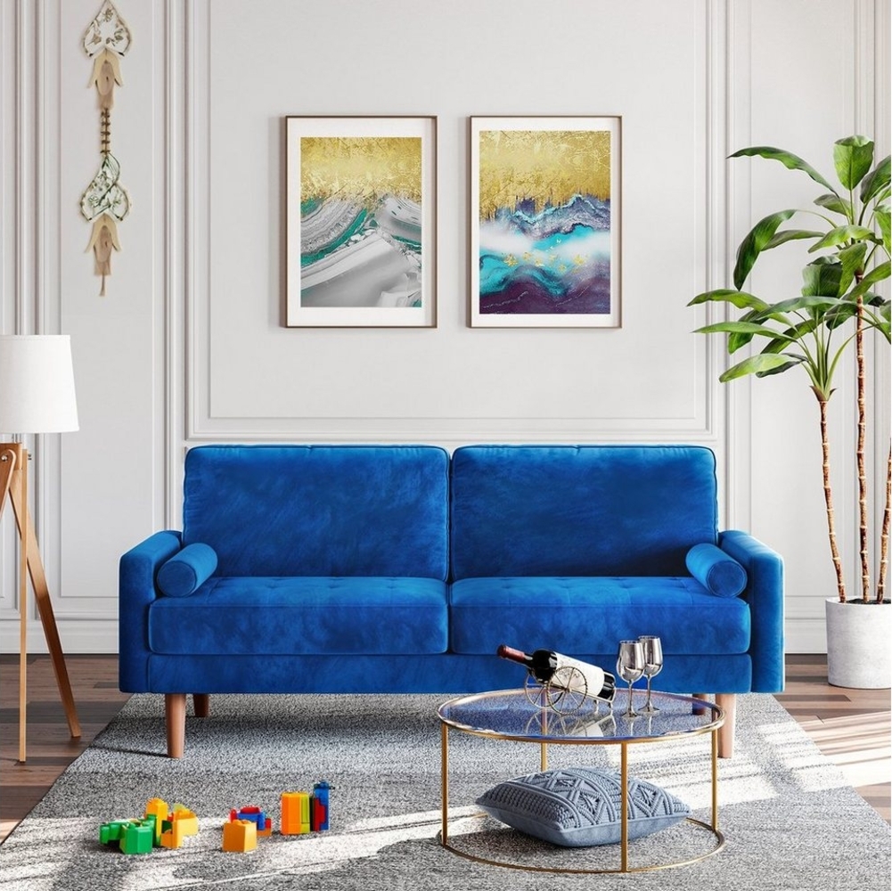 Vesgantti Sofa 3 Sitzer Sofa Gästesofa Modern Couch 176cm verlängern 2er Sitzsofa Bild 1