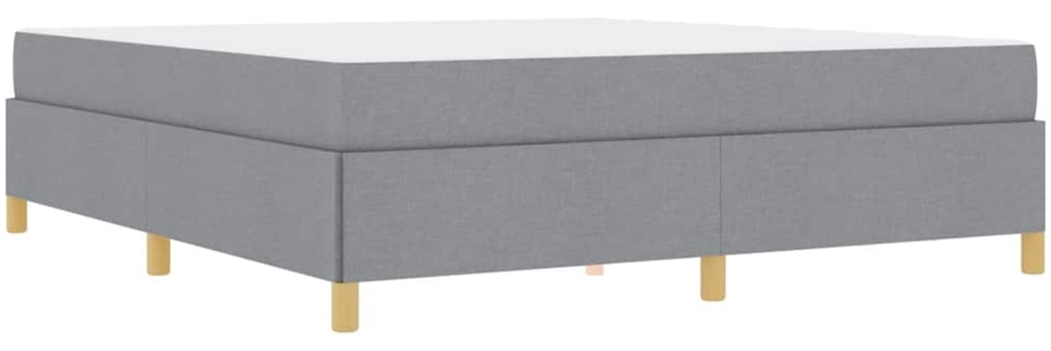 vidaXL Bettrahmen mit Matratze Hellgrau 180 x 200 cm Stoff 3398955 Bild 1