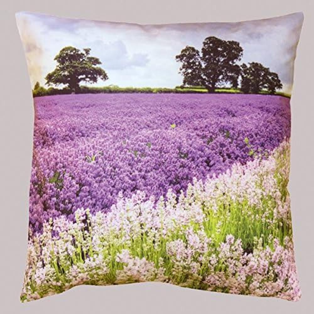 Wohnportfolio Kissenbezug Druckmotiv 40 x 40 cm Kissenhülle Motiv Lavendel Bild 1