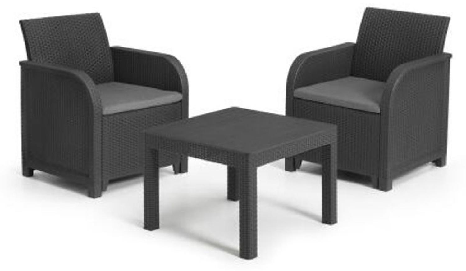 Keter Sitzgruppe Rosalie Lounge Set Terrassenset Balkonset Gartenmöbel Möbel Bild 1
