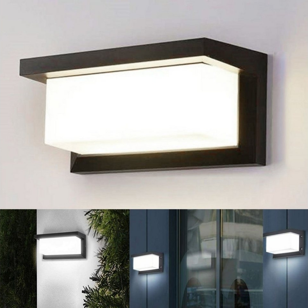 oyajia Außen-Wandleuchte 18W LED Wandlampe mit Bewegungsmelder, Gartenlampe, Aluminium Wandleuchte für Garden, Balkon, Flur Bild 1