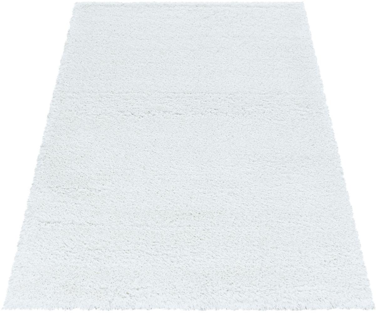 Soft-Shaggy Teppich FLUFFY WHITE 80 X 250cm Läufer Bild 1