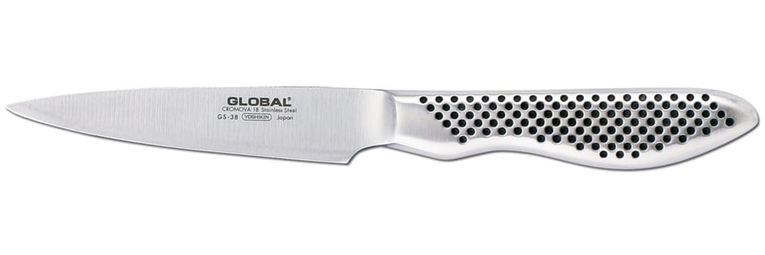 Global GS-38 Putzmesser, 9 cm, Molybdän-Vanadium Stahl, Silber Bild 1