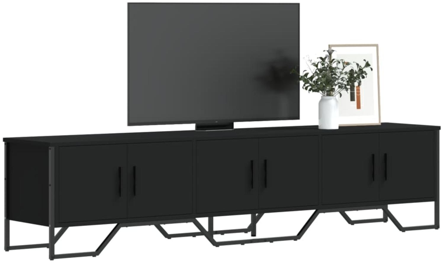vidaXL TV-Schrank Schwarz 180x34x41 cm Holzwerkstoff 848589 Bild 1