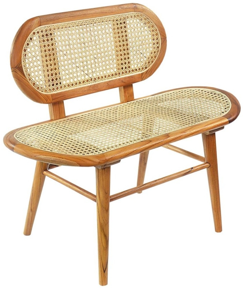 Rattan Bank 50 x 95 x 80 cm Bild 1