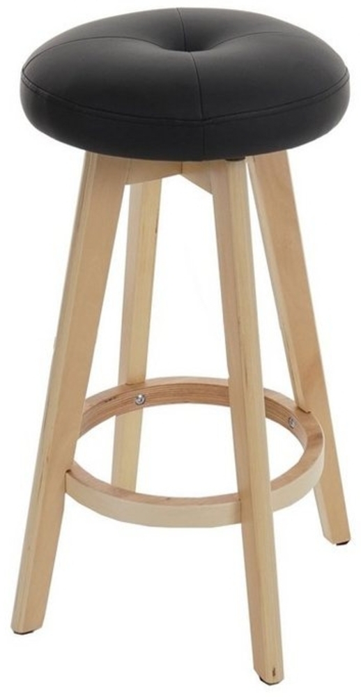 MCW Barhocker Boras, Um 360° drehbar, Filzuntersetzer unter den Beinen, Gute Polsterung Bild 1