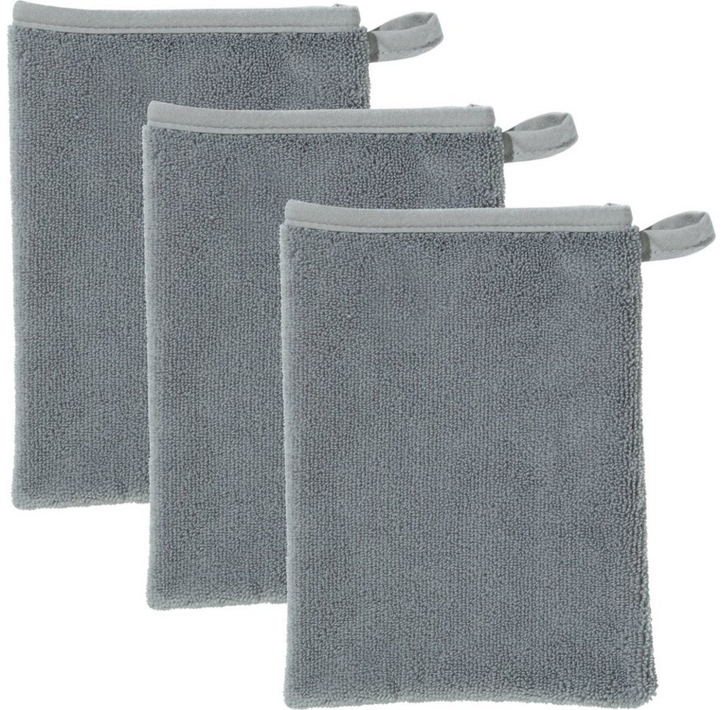 Erwin Müller Waschhandschuh Abschminkhandschuh 3er-Pack, Microfaser (3-St), Microfaser Uni Bild 1