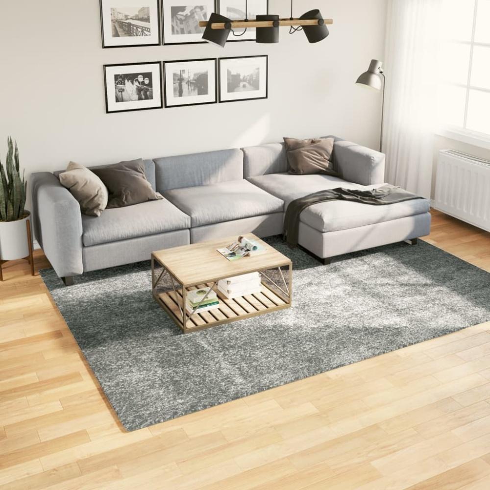 vidaXL Teppich Shaggy Hochflor Modern Grün 200x280 cm Bild 1