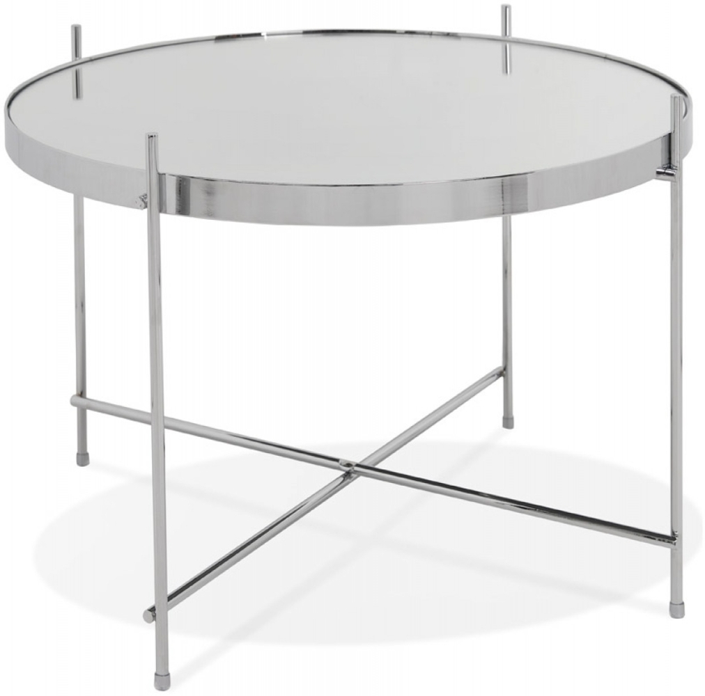 Niedriger Tisch KOLOS | 63 x 63 x 40 cm | Couchtisch Metall, Glas | Niedriger Tisch Kadima Design Bild 1