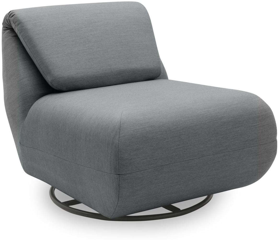Gartenlounge Relaxsessel 1 Branwen 68x67x88 Outdoorbezug in dunkelgrau Bild 1