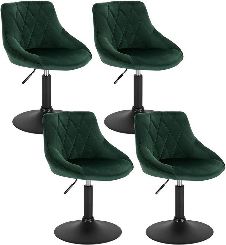 Woltu Barhocker (4 St), höhenverstellbar schwenkbar, Gestell aus Metall Bild 1