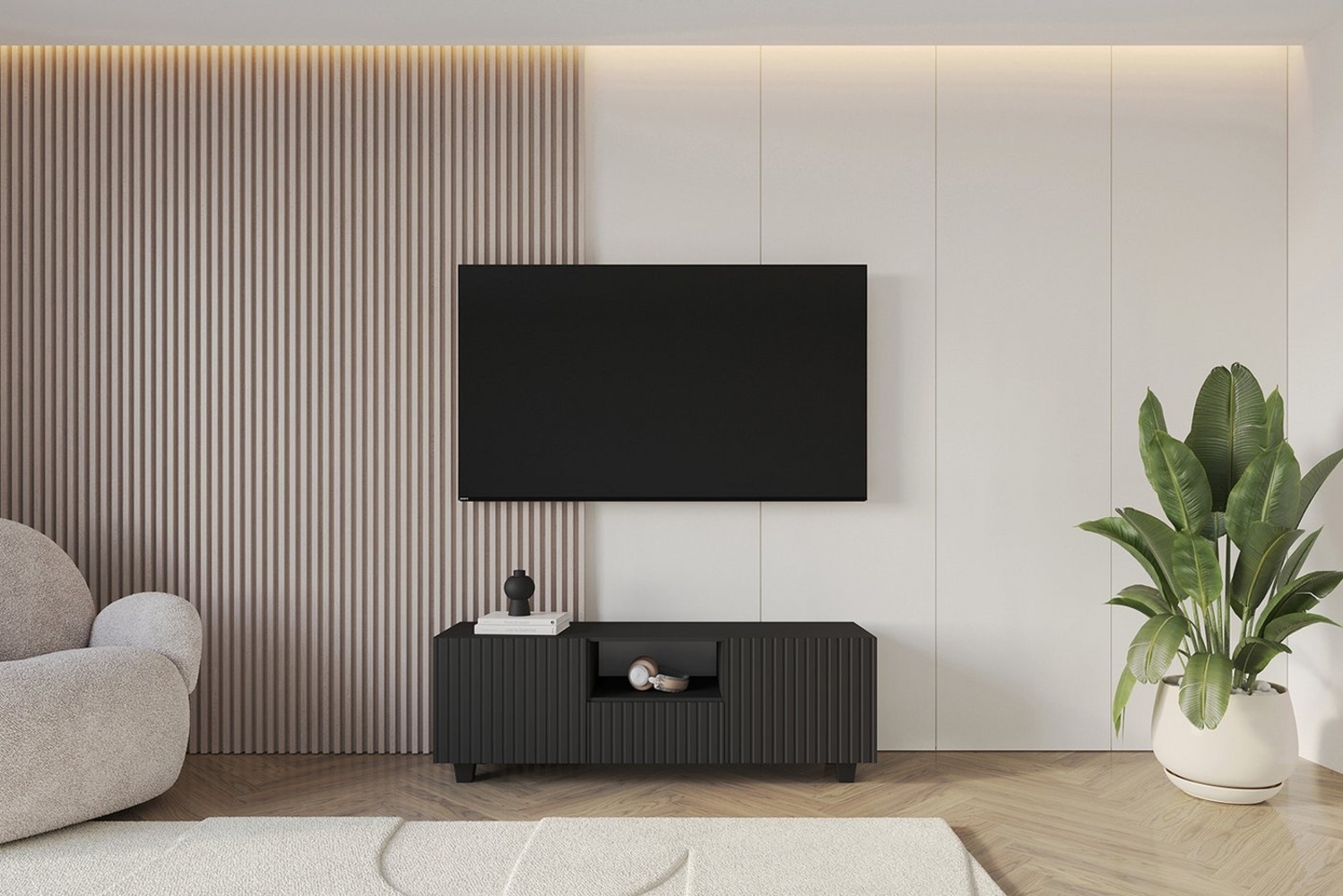 ALTDECOR Lowboard KITO, Fernseher schrank, TV Kommode, TV Tisch, TV Sideboard, TV Boar Bild 1