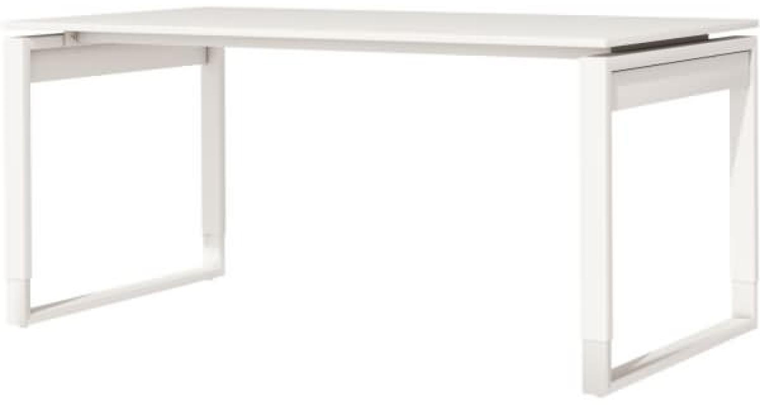 Kerkmann Schreibtisch Fresh BxT 160x80cm höhenverstellbar weiß Bild 1