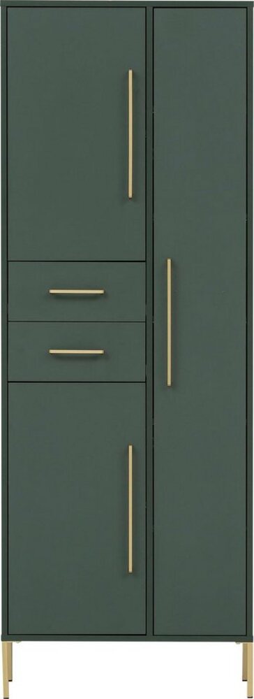 welltime Garderobenschrank Kent mit goldfarbenen Griffen Breite 67,1 cm, made in Germany Bild 1