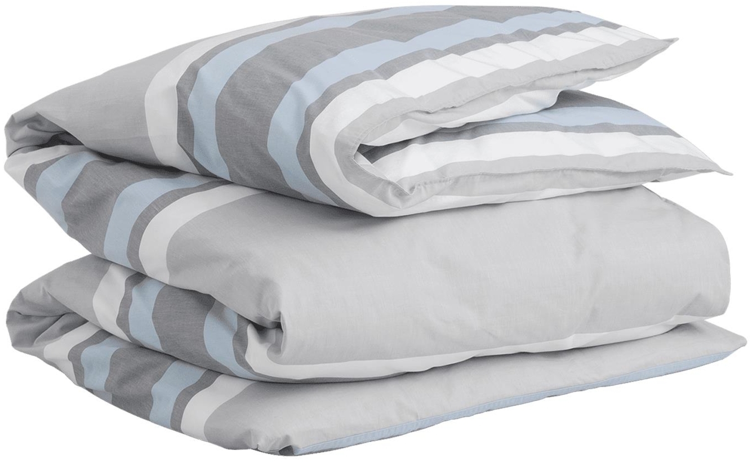 GANT Bettdeckenbezug Bettwäsche Oxford Stripe Grey 155x220 cm Bild 1