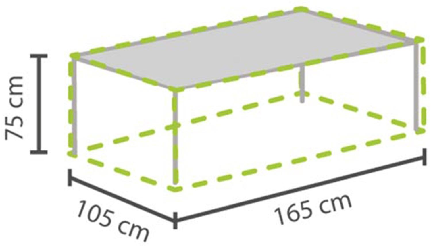 Wetterfeste Gartenmöbel Schutzhülle Abdeckung für Gartentisch max. 160cm Bild 1