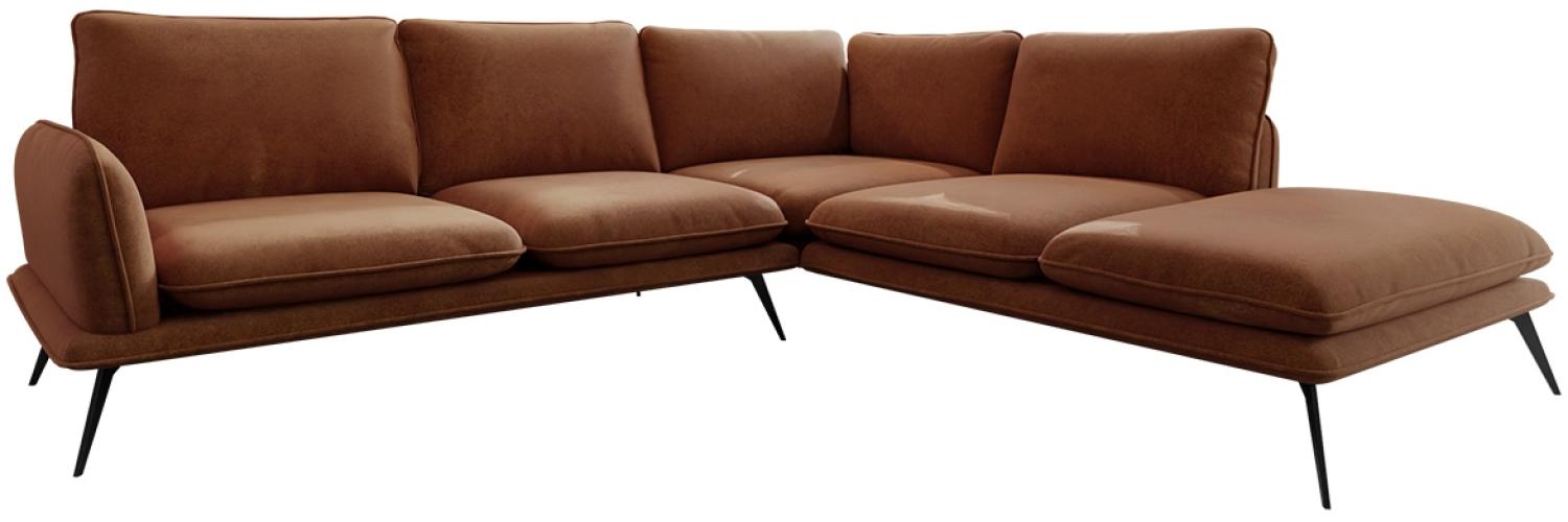 Ecksofa Sanrino (Farbe: Zetta 295, Seite: Rechts 2R-OT) Bild 1