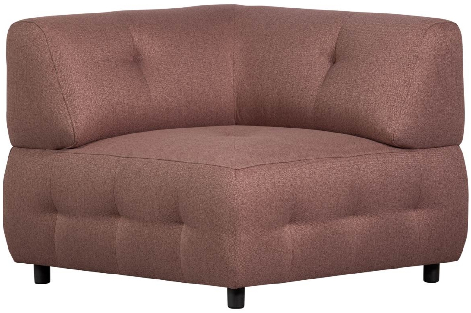 Modulsofa Louis Eck-Element aus gewebten Stoff, Rosa Bild 1