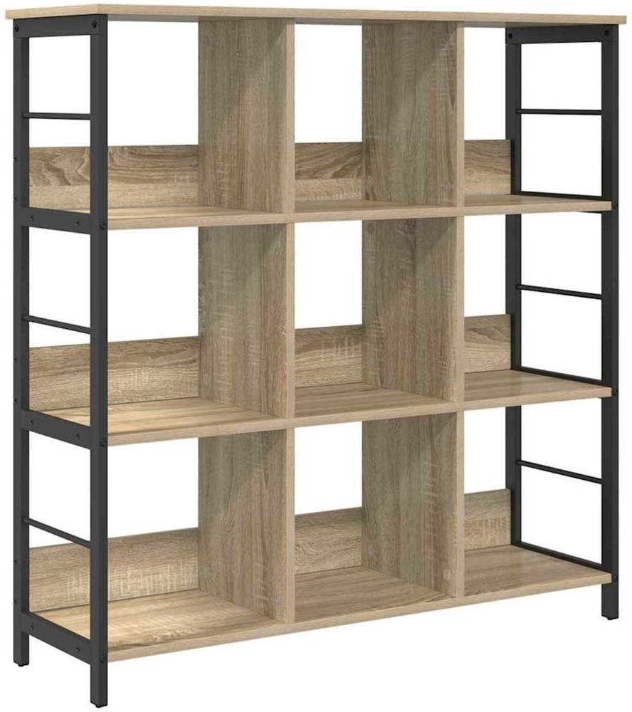 vidaXL Bücherregal Sonoma-Eiche 102 x 32 x 104,5 cm Holzwerkstoff 884007 Bild 1